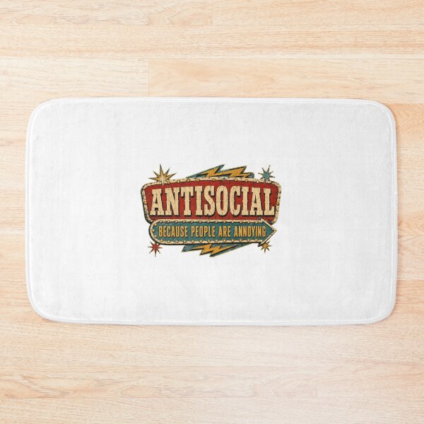 Aperçu de l'œuvre Antisocial parce que les gens sont agaçants créée et vendue par manytshirts.