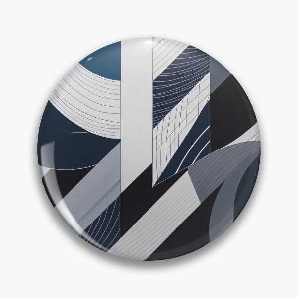 Item preview, Modern Abstract Geometric Blueprint in Navy Blue designed and sold by semenol.