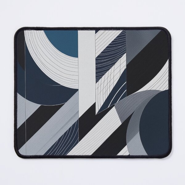 Item preview, Modern Abstract Geometric Blueprint in Navy Blue designed and sold by semenol.