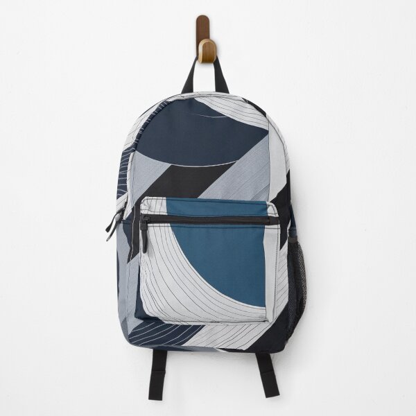Item preview, Modern Abstract Geometric Blueprint in Navy Blue designed and sold by semenol.