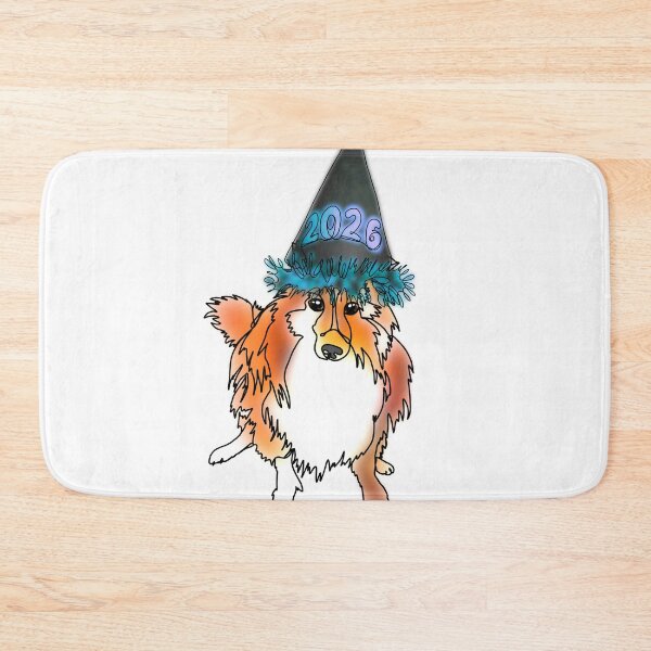 Item preview, Josh the Sheltie in a 2026 hat – animalzinhats designed and sold by Ashley’sAnimalz.