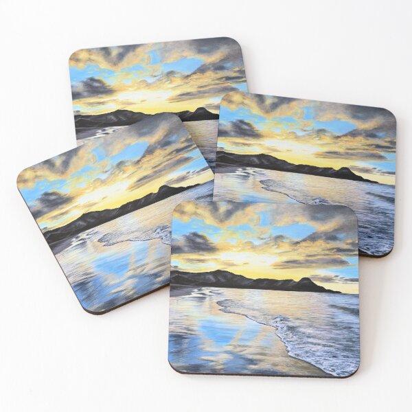 Item preview, Costa Rican Sunset acrylic painting  designed and sold by LMT-art.