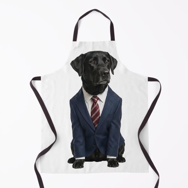Item preview, The CEO — Black Labrador in a Business Suit designed and sold by CanaryVibesArt.
