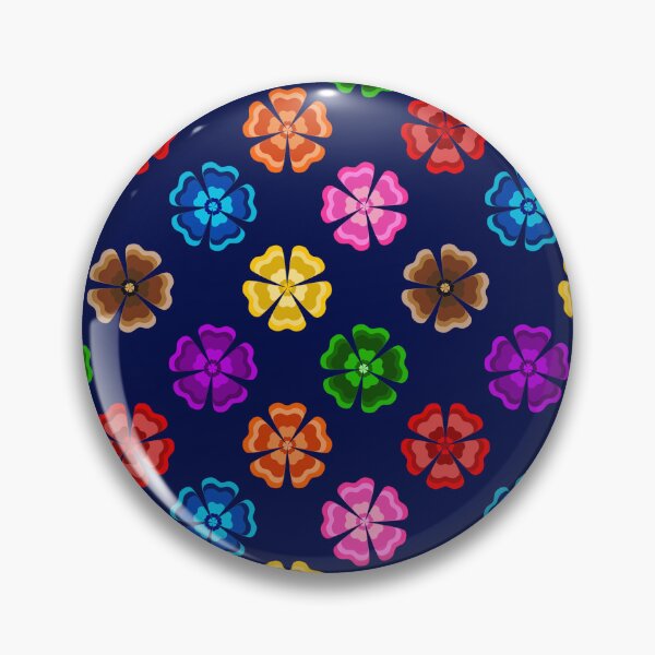 Item preview, Colorful Geometric Floral Petal - Blue  designed and sold by PatternTitan.