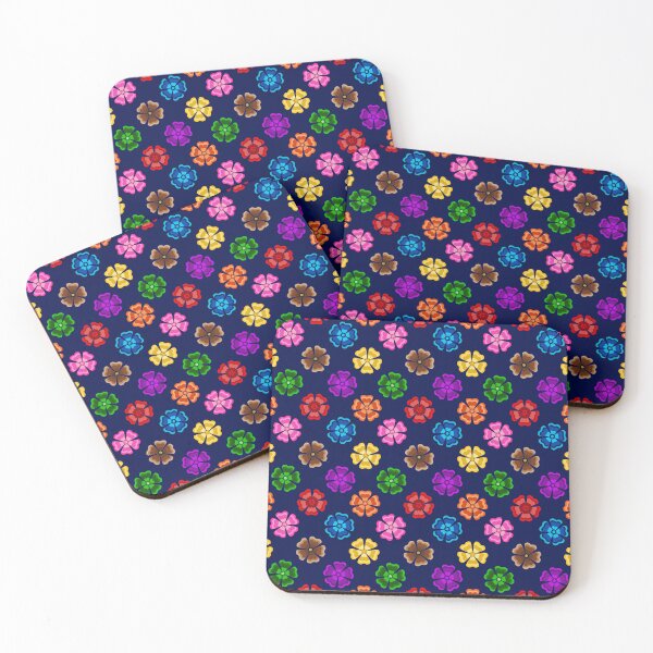Item preview, Colorful Geometric Floral Petal - Blue  designed and sold by PatternTitan.