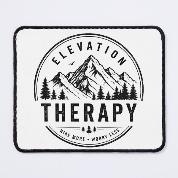 Item preview, Vintage Mountain Therapy Hiking Graphic designed and sold by Miles&Moments.