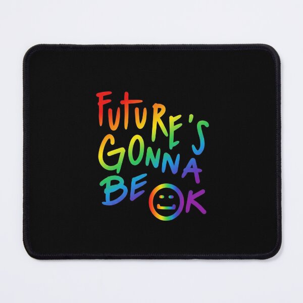 Item preview, Future's Gonna Be OK Rainbow Smiley designed and sold by creativerooney.