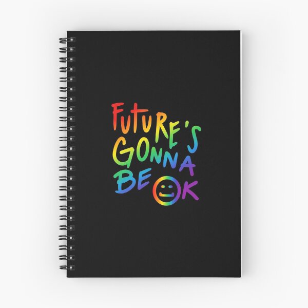 Item preview, Future's Gonna Be OK Rainbow Smiley designed and sold by creativerooney.