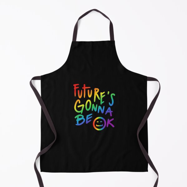 Item preview, Future's Gonna Be OK Rainbow Smiley designed and sold by creativerooney.