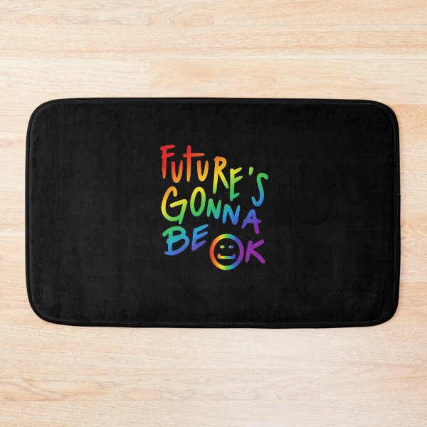 Item preview, Future's Gonna Be OK Rainbow Smiley designed and sold by creativerooney.
