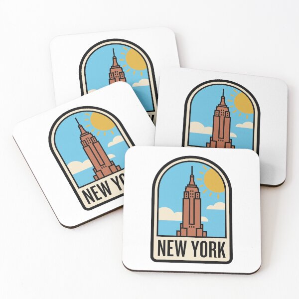 Item preview, Minimalist New York Empire State Building Retro Travel designed and sold by Paper Drip.