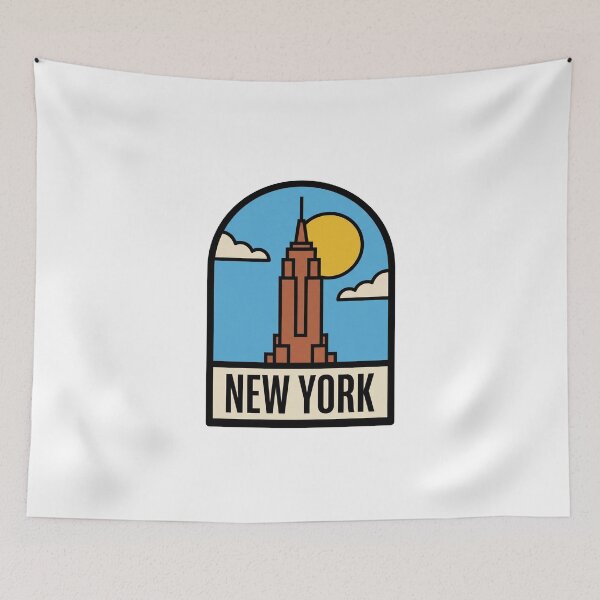 Item preview, Minimalist New York Empire State Building Retro Travel designed and sold by Paper Drip.