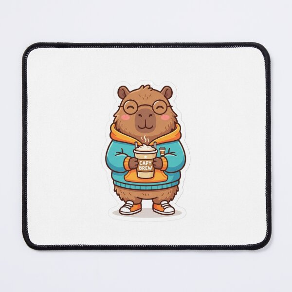 Item preview, SEO-Friendly Title Cute Cozy Capybara Coffee Sticker designed and sold by AdityaShop18.