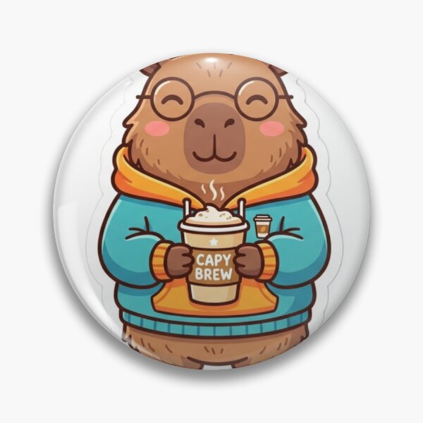 Item preview, SEO-Friendly Title Cute Cozy Capybara Coffee Sticker designed and sold by AdityaShop18.