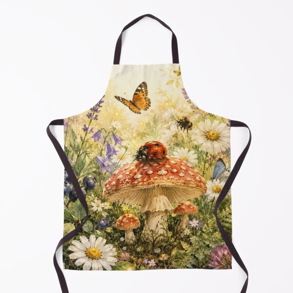 Item preview, Cottagecore Ladybug Mushroom Illustration, Woodland Nature Art, Cute Lucky Ladybug Sticker, Whimsical Botanical Design designed and sold by TulipsArtDesigns .