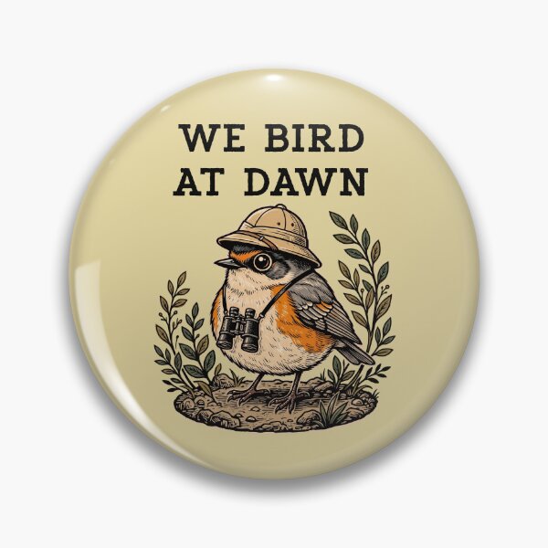 Item preview, We Bird At Dawn American Robin Birdwatching Birder Explorer designed and sold by d247.