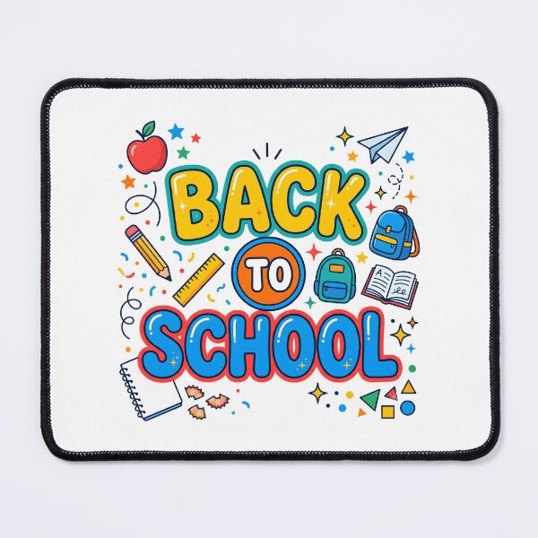 Item preview, Colorful Back to School Typography designed and sold by tahminsdesign25.