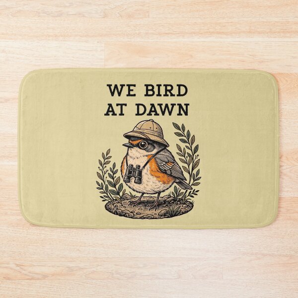 Item preview, We Bird At Dawn American Robin Birdwatching Birder Explorer designed and sold by d247.