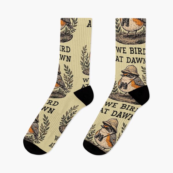 Item preview, We Bird At Dawn American Robin Birdwatching Birder Explorer designed and sold by d247.
