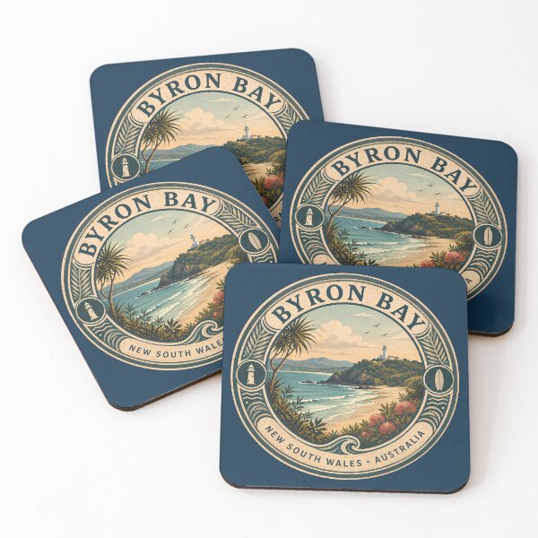 Item preview, Byron Bay Illustration Travel Art Badge designed and sold by KrisSidDesigns.