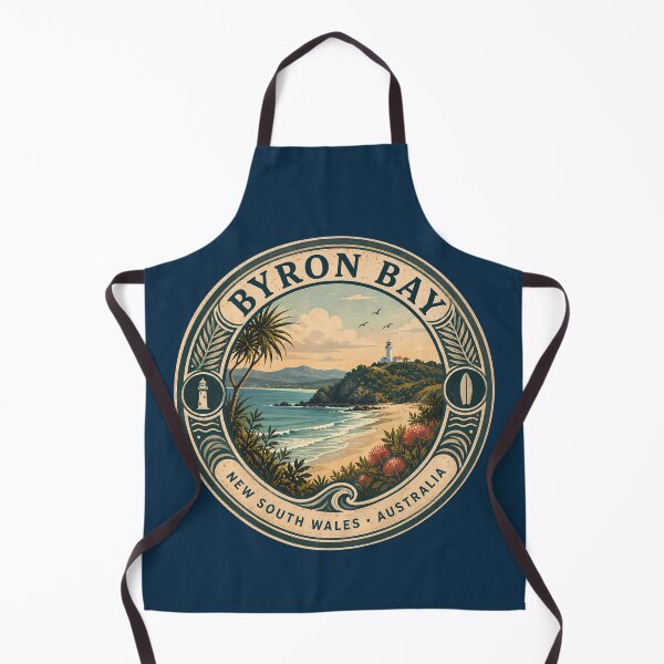 Item preview, Byron Bay Illustration Travel Art Badge designed and sold by KrisSidDesigns.