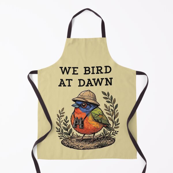 Item preview, We Bird At Dawn Birdwatching Painted Bunting Birder Observer designed and sold by d247.