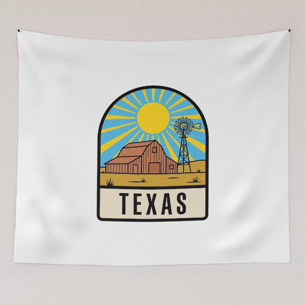 Item preview, Minimalist Texas Farm Windmill Retro Sunburst designed and sold by Paper Drip.
