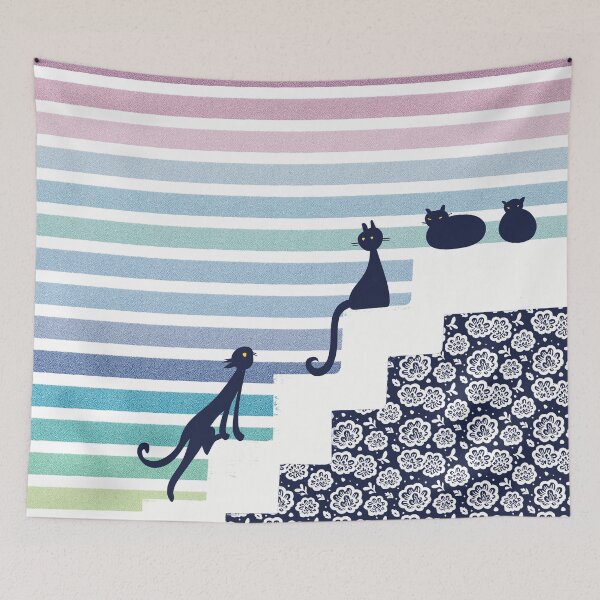 Item preview, Stairway to Cats designed and sold by IvysCreativityHouse.