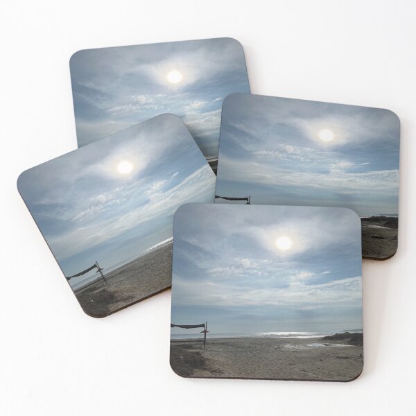 Item preview, Silver sunlight over a lonely sandy beach designed and sold by Art of Momenz.