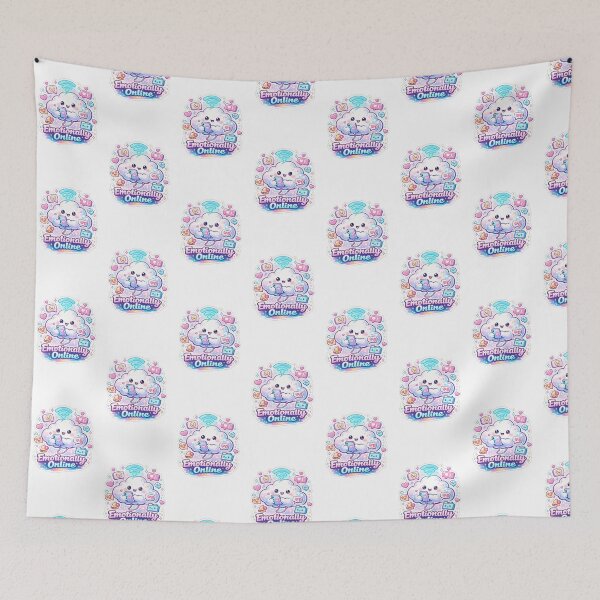 Item preview, Emotionally Online | Cute Kawaii Cloud Aesthetic Sticker designed and sold by FAZ-DESIGNS.