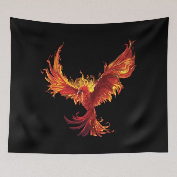 Item preview, Phoenix Rising – Radiant Wings of Fire Mythic Art designed and sold by MDKey DESIGN.