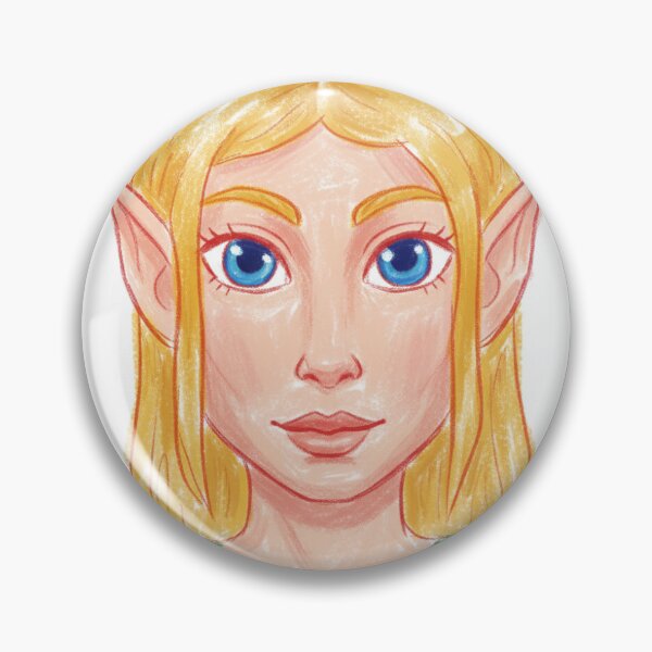 Item preview, Chalk Style Blonde Elf Portrait Illustration designed and sold by KaleChub.