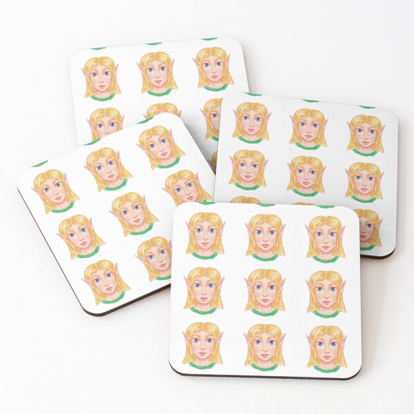 Item preview, Chalk Style Blonde Elf Portrait Illustration designed and sold by KaleChub.