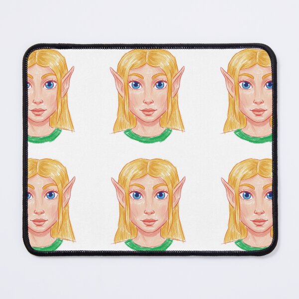 Item preview, Chalk Style Blonde Elf Portrait Illustration designed and sold by KaleChub.