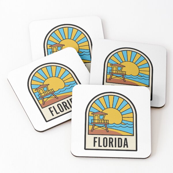 Item preview, Retro Florida Miami Beach Lifeguard Tower Minimalist Badge designed and sold by Paper Drip.