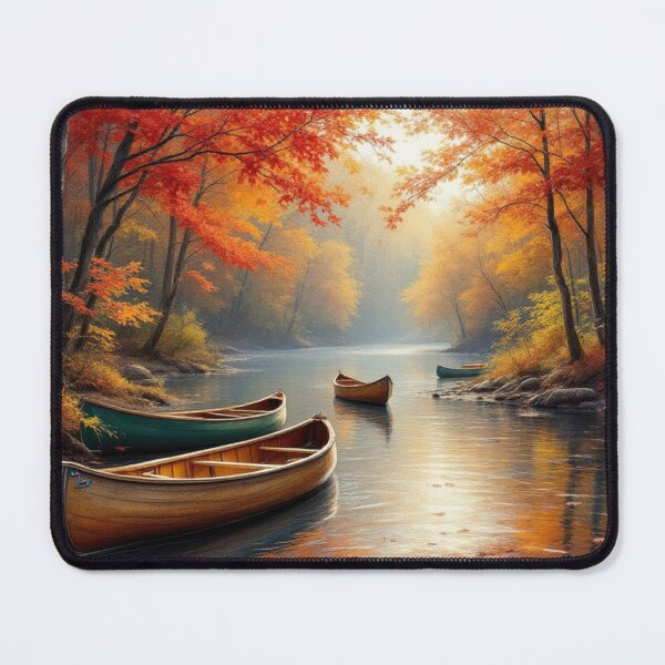 Item preview, Boats on the river (Autumn) designed and sold by jefboutique6150.