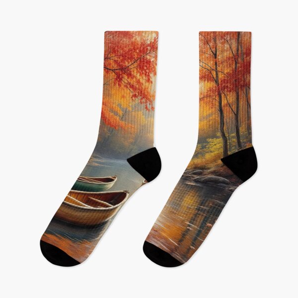 Item preview, Boats on the river (Autumn) designed and sold by jefboutique6150.
