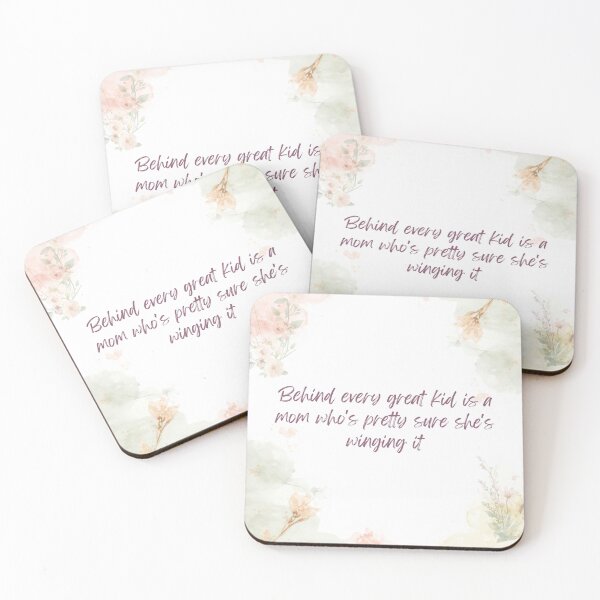 Item preview, Behind Every Great Kid Mom Winging It designed and sold by CozyMomDesign.