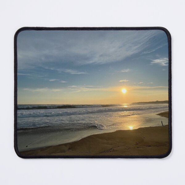 Item preview, Golden evening sun reflects off wet ocean beach designed and sold by Art of Momenz.