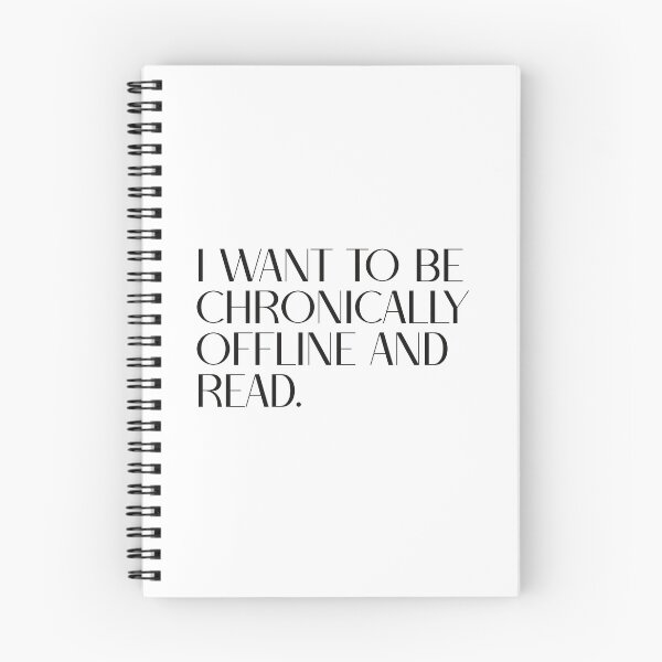Item preview, i want to be chronically offline and read designed and sold by BarelyThriving.