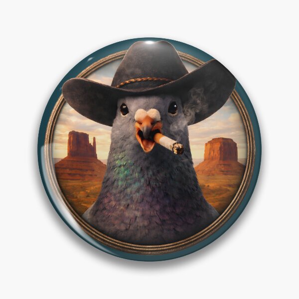 Item preview, Cowboy Pigeon Desert Portrait designed and sold by azule1.
