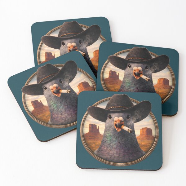 Item preview, Cowboy Pigeon Desert Portrait designed and sold by azule1.
