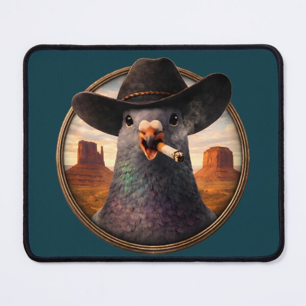 Item preview, Cowboy Pigeon Desert Portrait designed and sold by azule1.