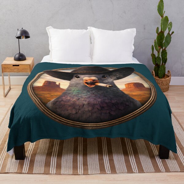 Item preview, Cowboy Pigeon Desert Portrait designed and sold by azule1.