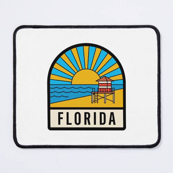 Item preview, Retro Florida Miami Beach Lifeguard Tower Minimalist Badge designed and sold by Paper Drip.