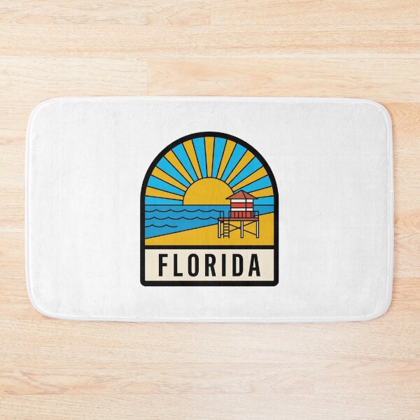 Item preview, Retro Florida Miami Beach Lifeguard Tower Minimalist Badge designed and sold by Paper Drip.