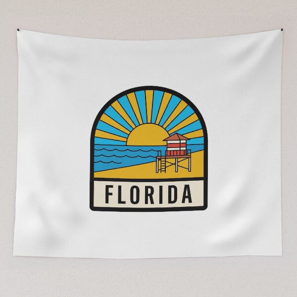 Item preview, Retro Florida Miami Beach Lifeguard Tower Minimalist Badge designed and sold by Paper Drip.