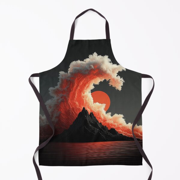 Item preview, Crimson Wave Over Shadow Mountain designed and sold by TheFableFoxStudio.