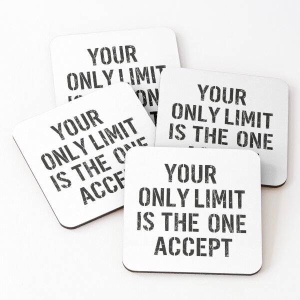 Item preview, Your Only Limit Is the One You Accept | Motivational Typography Quote | Minimalist Inspirational T-Shirt designed and sold by Vvmd.