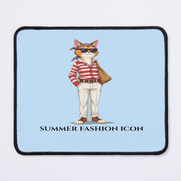 Item preview, Cool Cat in Summer Fashion Icon Illustratio designed and sold by hoodiehood.
